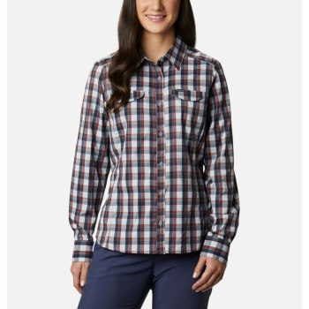 Columbia Ženske Košulje - Silver Ridge Lite Plaid Long Sleeve Sive | ZIGO-34862